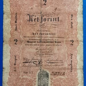 2 forint 1848 – Eredeti Kossuth-bankó a szabadságharc idejéből GOTTO