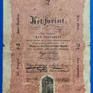 2 forint 1848 – Eredeti Kossuth-bankó a szabadságharc idejéből GOTTO