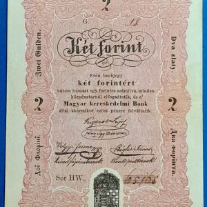 1848-as kétforintos Kossuth-bankó – magyar papírpénz GOTTO
