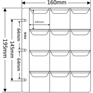 Lefűzhető érmeberakó, 44x44 mm, 10 lapos csomag - GOTTONUMIZMATIKA