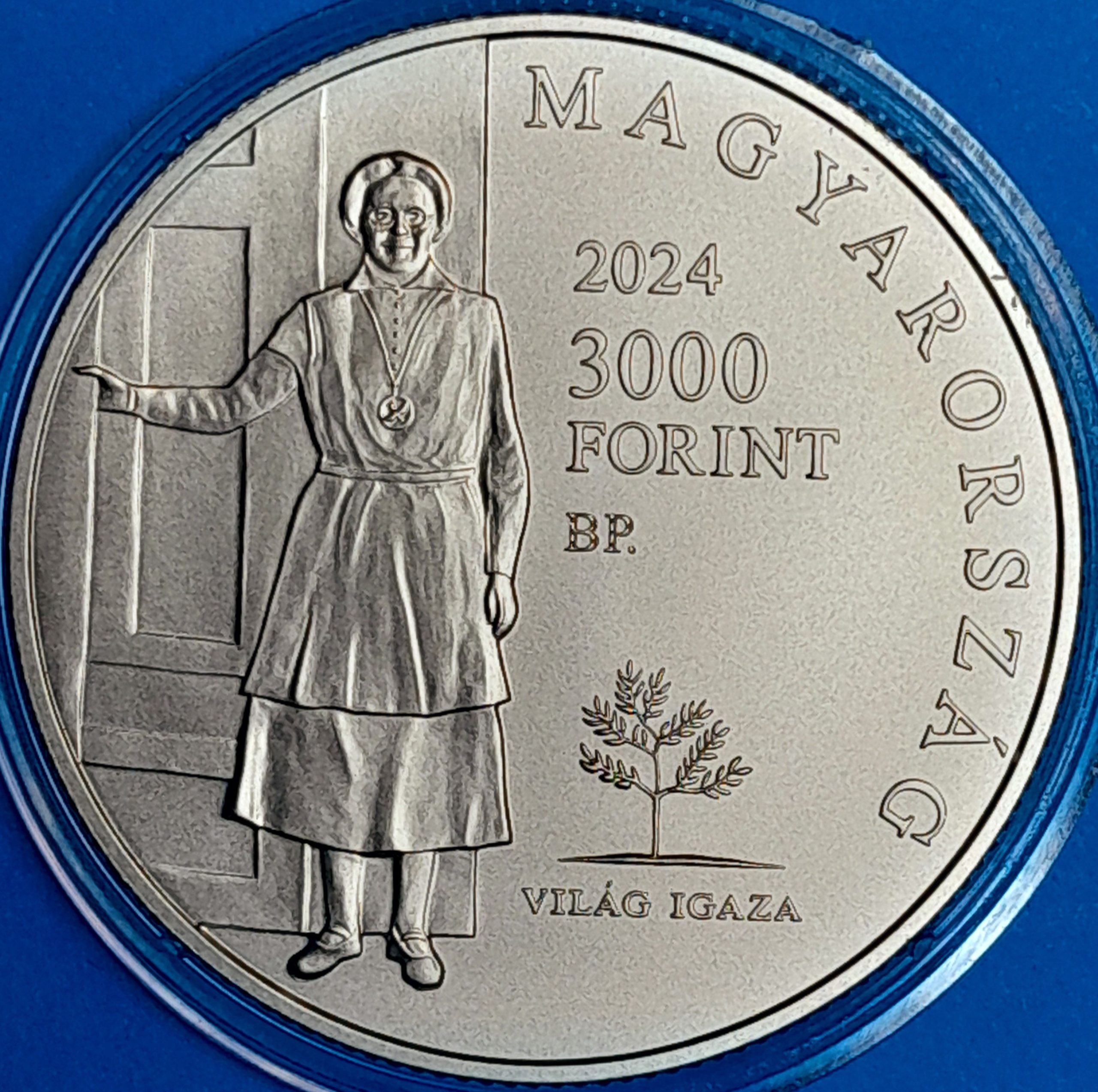 2024 Salkaházi Sára 3000 forintos emlékérme BU GOTTO