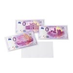 Leuchtturm: BASIC bankjegyvédő tok  bankjegyekhez és „Euro Souvenir” bankjegyekhez, 140 x 80 mm 50 db/csomag