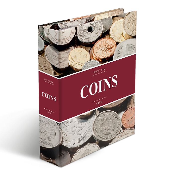 coinalbum5pockets Leuchtturm: Érmealbum OPTIMA "COINS" 5 zsebbel - Image 1