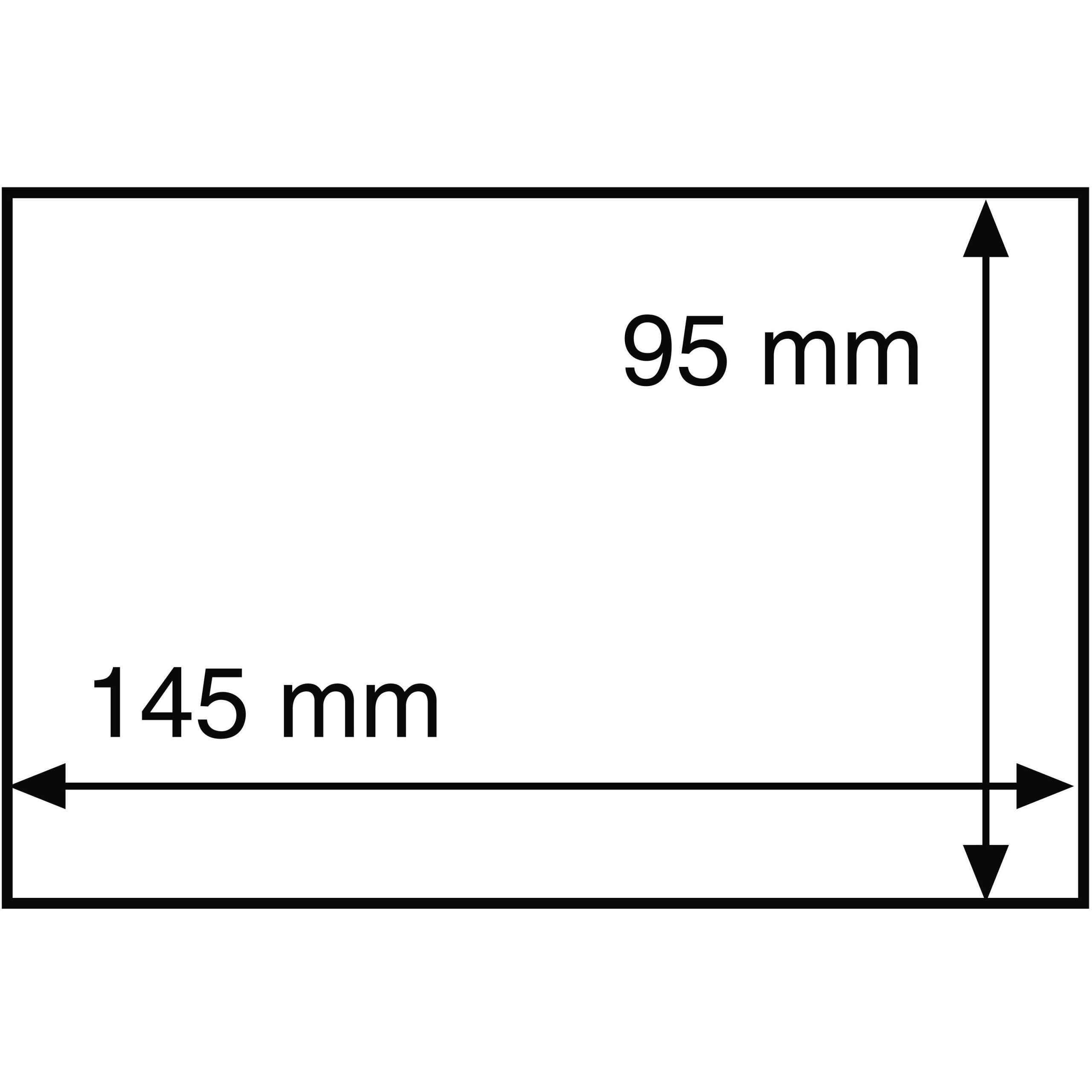 hp-schutzhuellen-145x95-mm-50er-pack Leuchtturm: Védőtok bélyegekhez és képeslapokhoz 145x95 mm-ig, átlátszó 50 db / csomag - Image 1