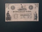 1852. 1 Dollar UNC Kossuth 1 Dollár piros színű kézzel írt számozás