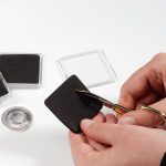 Leuchtturm: QUADRUM érmekapszula lyukasztás nélkül 10 db-os kiszerelésben