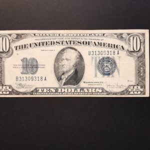 10 Dollár VF Kék pecséttel