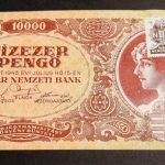 1945.    10.000 Pengő UNC Bélyeggel