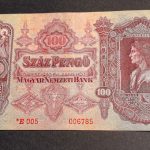 1930. 100 Pengő EF Csillagos alacsony sorszámmal