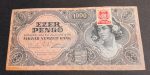 1945.    1.000 Pengő VF  Bélyeggel