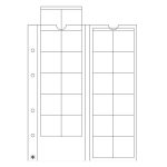 Leuchtturm: OPTIMA érmelapok 24 db érméhez 34 mm -ig átlátszó