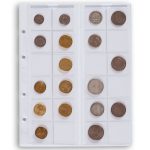 Leuchtturm: OPTIMA érmelapok 24 db érméhez 34 mm -ig átlátszó - Image 2