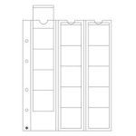 Leuchtturm: OPTIMA  Érmelapok  15 db érméhez 42 mm átlátszó