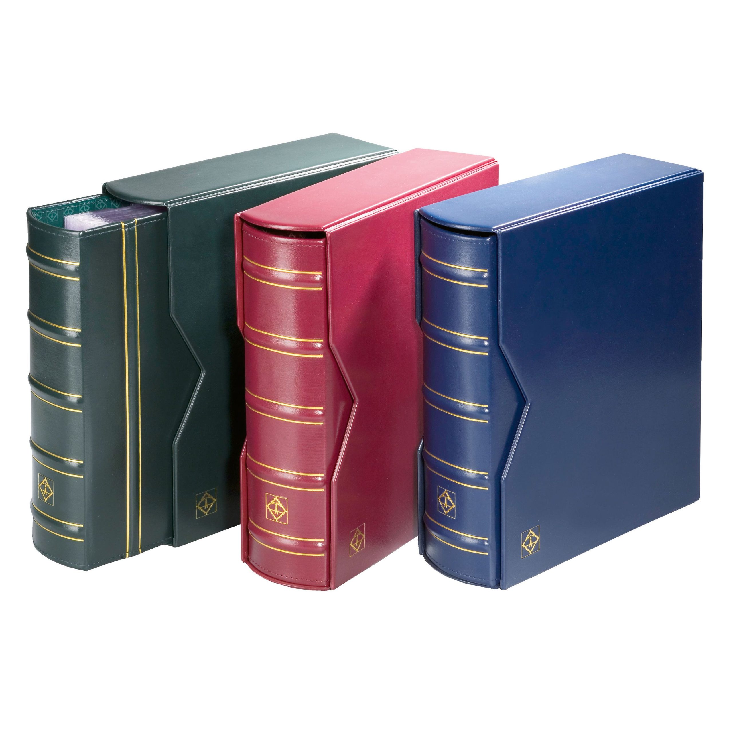 ringbinder-optima-classic-design-gigant-inkl-schutzkassette-gruen Leuchtturm: OPTIMA GIGANT tokkal klasszikus dizájn - kék - Image 1