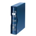 Leuchtturm:  OPTIMA SIGNUM gyűrűs iratgyűjtő klasszikus design feliratozó mezőkkel tokkal - kék színben