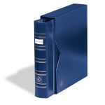 Leuchtturm:  OPTIMA SIGNUM gyűrűs iratgyűjtő klasszikus design feliratozó mezőkkel tokkal - kék színben - Image 3