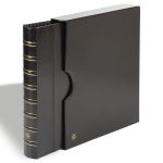 Leuchtturm: KANZLEI gyűrűs iratgyűjtőklasszikus kivitel tokkal együtt - fekete színben