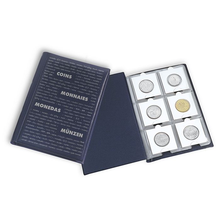 wallet Leuchtturm: Érmepénztárca egyenként 10 érmelappal 6 kartontartóhoz - kék - Image 1